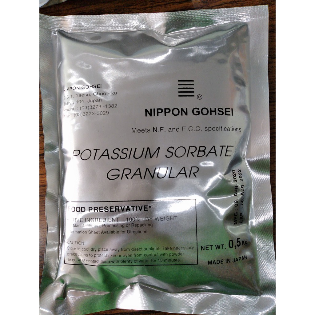 Potassium Sorbate Granular Chống Mốc Túi 500Gr