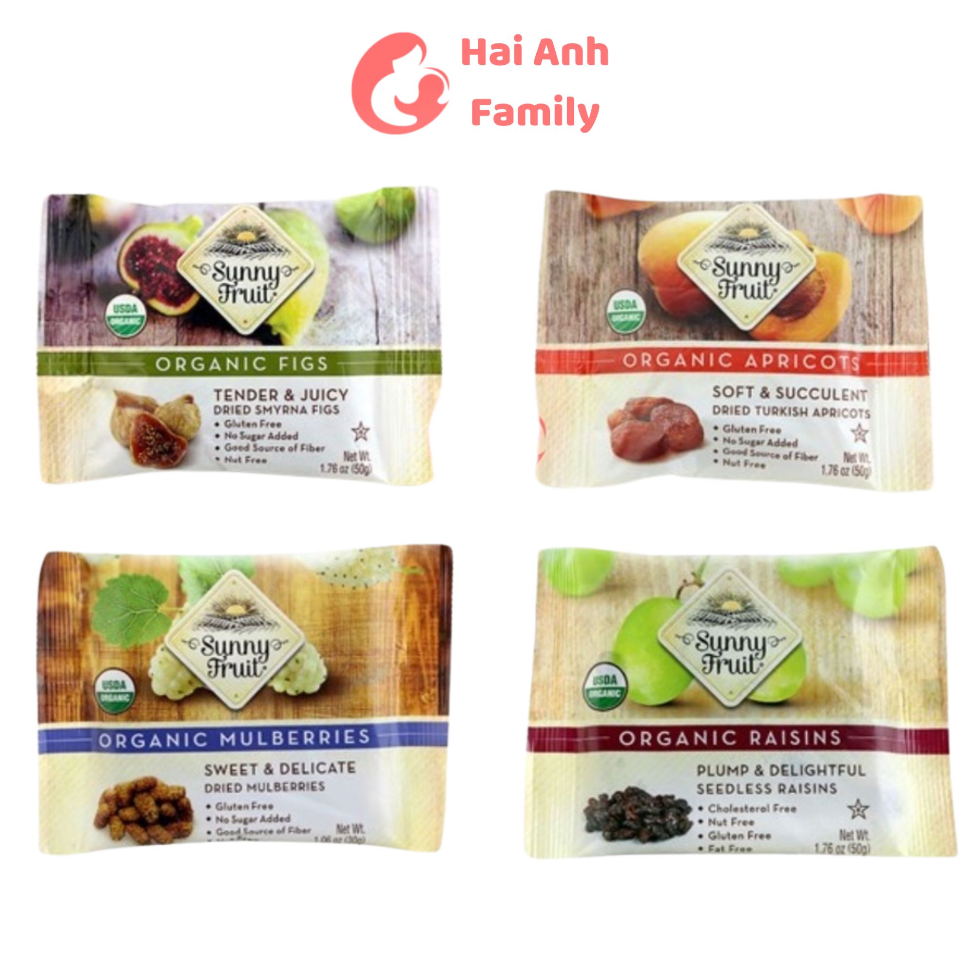 Trái cây sấy khô hữu cơ Sunny Fruit