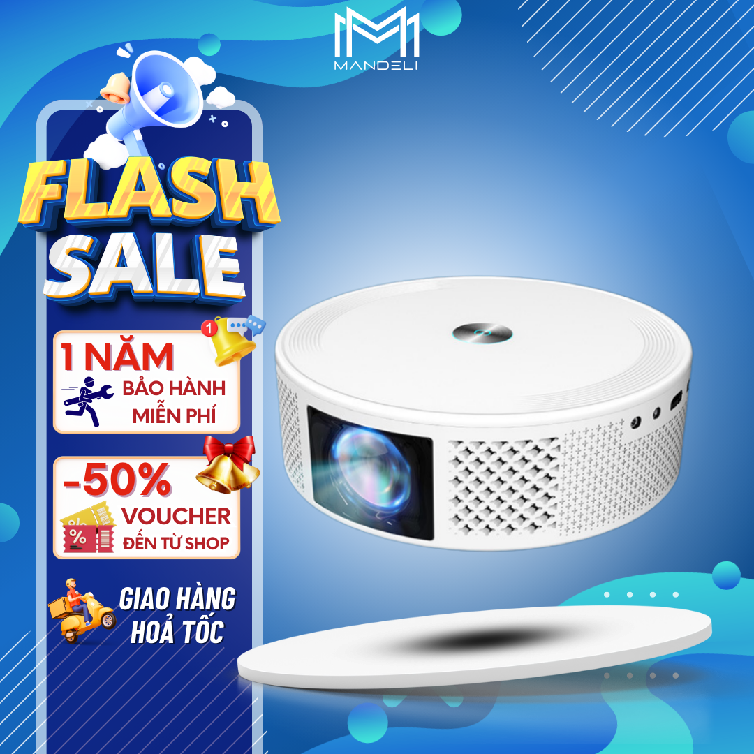 Máy chiều mini full hd 4k kết nồi máy tính, xem tv, netflix, youtube trực tiếp với độ nét cực cao, máy chiếu mini kết nối với điện thoại không dây phù hợp cho gia đình và văn phòng xem phim, xem bóng đá cực nét