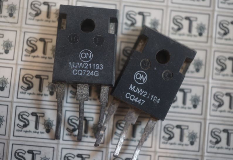 Cặp transistor npn pnp njw21193g njw21194g mjw21193 mjw21194 21194 21193 to-3p tháo máy