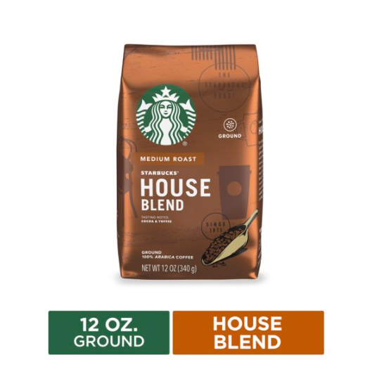 SALE OFF DATE JANUARY ( THÁNG 1) - Starbucks House Blend , 100% Arabica , 340g