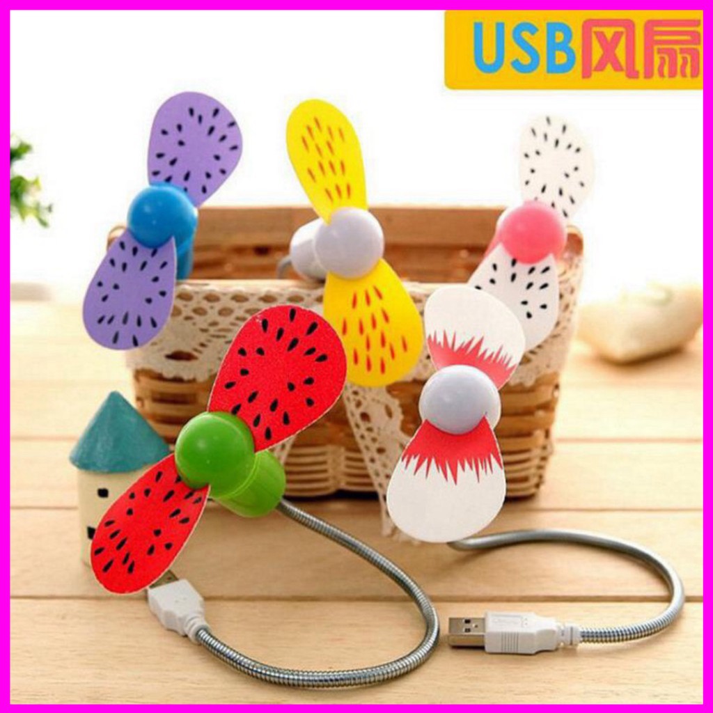 Quạt usb cánh mềm 2 cánh to siêu mát, đa dạng màu sắc