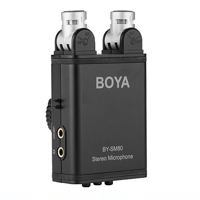 Micro thu âm đa hướng chuyên nghiệp cho máy ảnh, máy quay | Boya BY-SM80