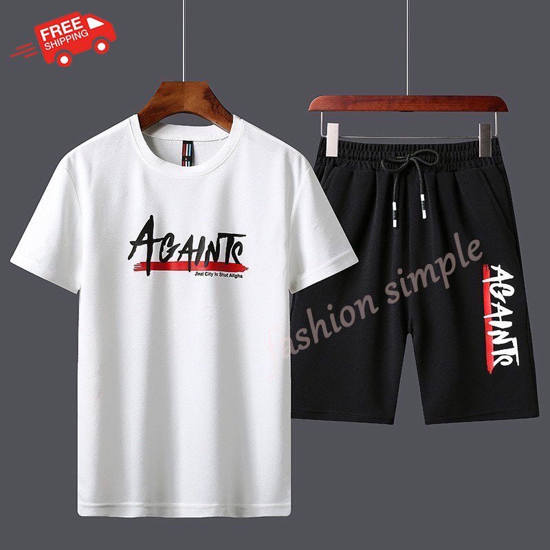 [HCM]Bộ quần áo thể thao nam Again bộ quần áo thun hè siêu đẹp sản phẩm của fashion simple
