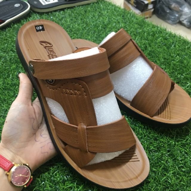 Dép da nam cao cấp m2