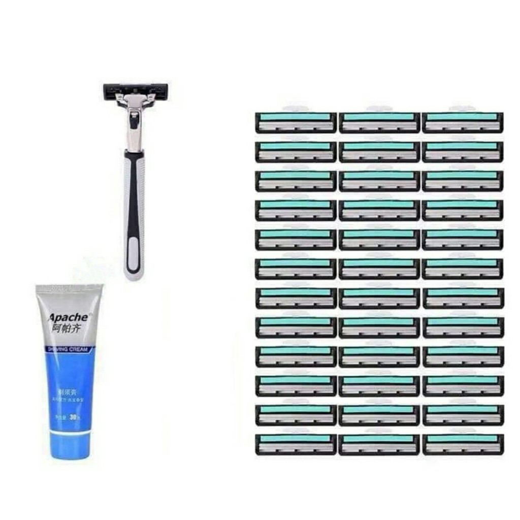Bộ cạo râu 36 lưởi full box kèm kem cạo râu