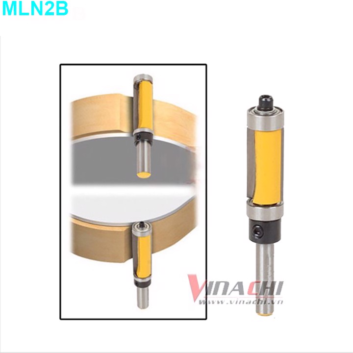 Mũi lấy nền 2 bi - mũi lấy nền 2 bi trên dưới 1 bi trên và 1 bi dưới chuyên dùng để gọt, bào độ cong