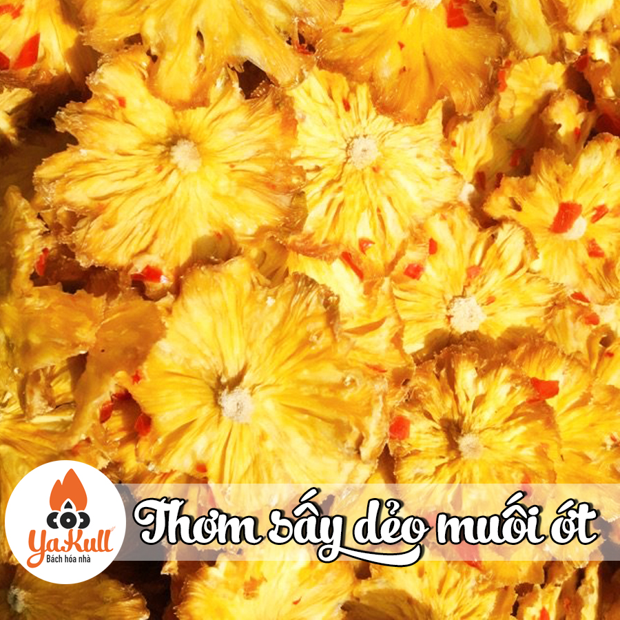 Thơm sấy muối ớt thái lan | hủ pet siêu ngon |