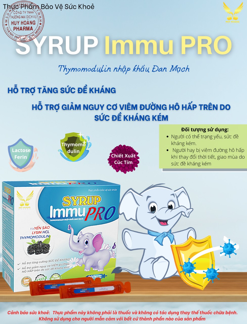 Tăng đề kháng sirup immu pro
