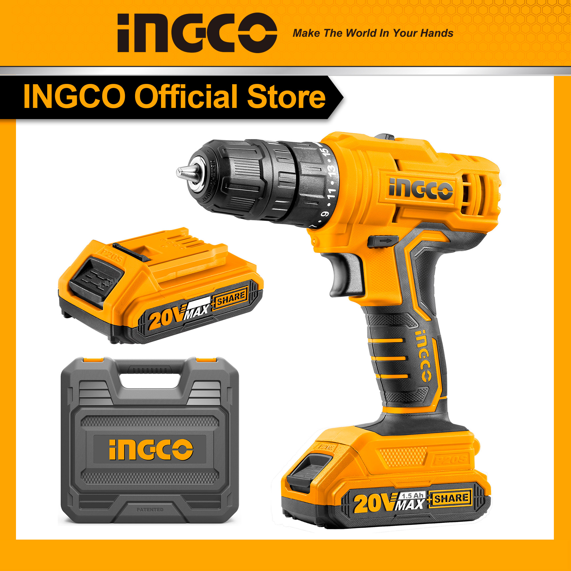 Máy khoan dùng pin 20V INGCO CDLI20012