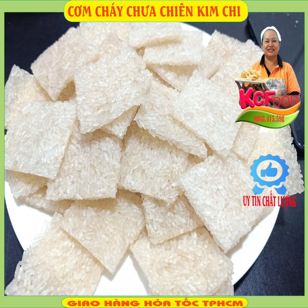 Cơm cháy nếp 1kg chưa chiên loại 4x4cm