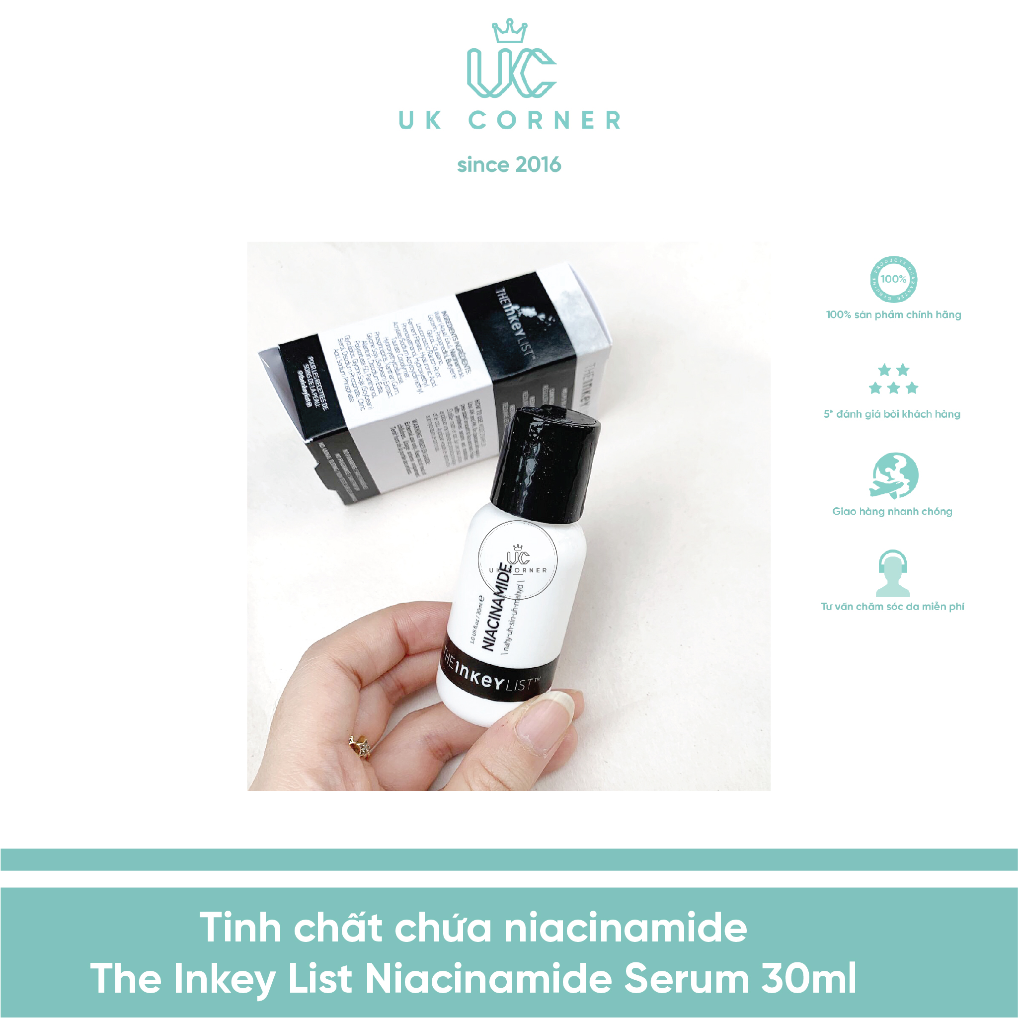 Tinh chất chứa Niacinamide The Inkey List Niacinamide Serum 30ml