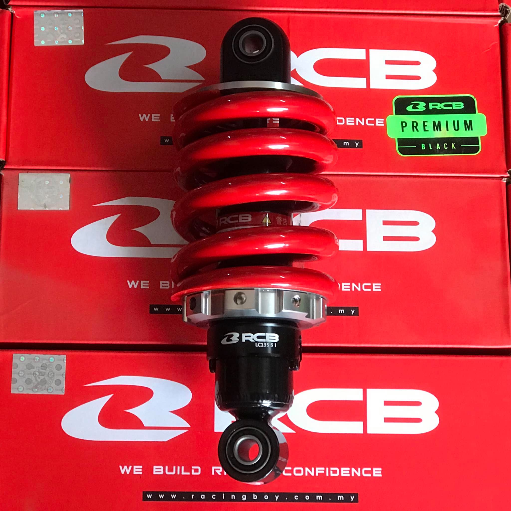 Phuộc sau rcb m2 gắn exciter 135 đỏ