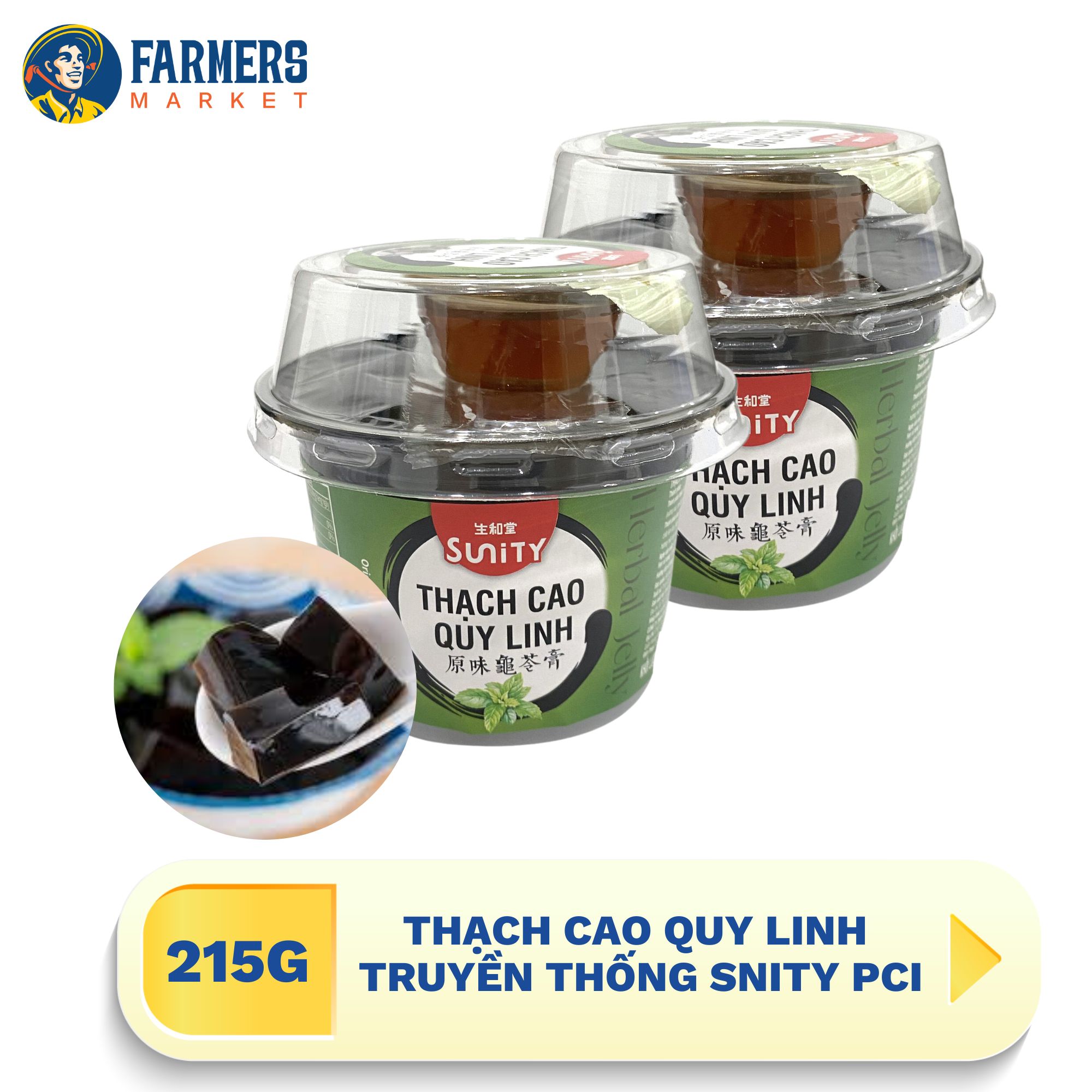 Thạch cao quy linh truyền thống snity pci - 215g/hộp