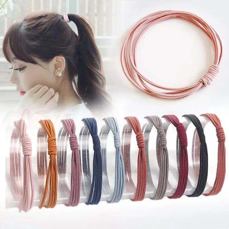 Set 10 thun cột tóc nữ bền đẹp nhiều màu