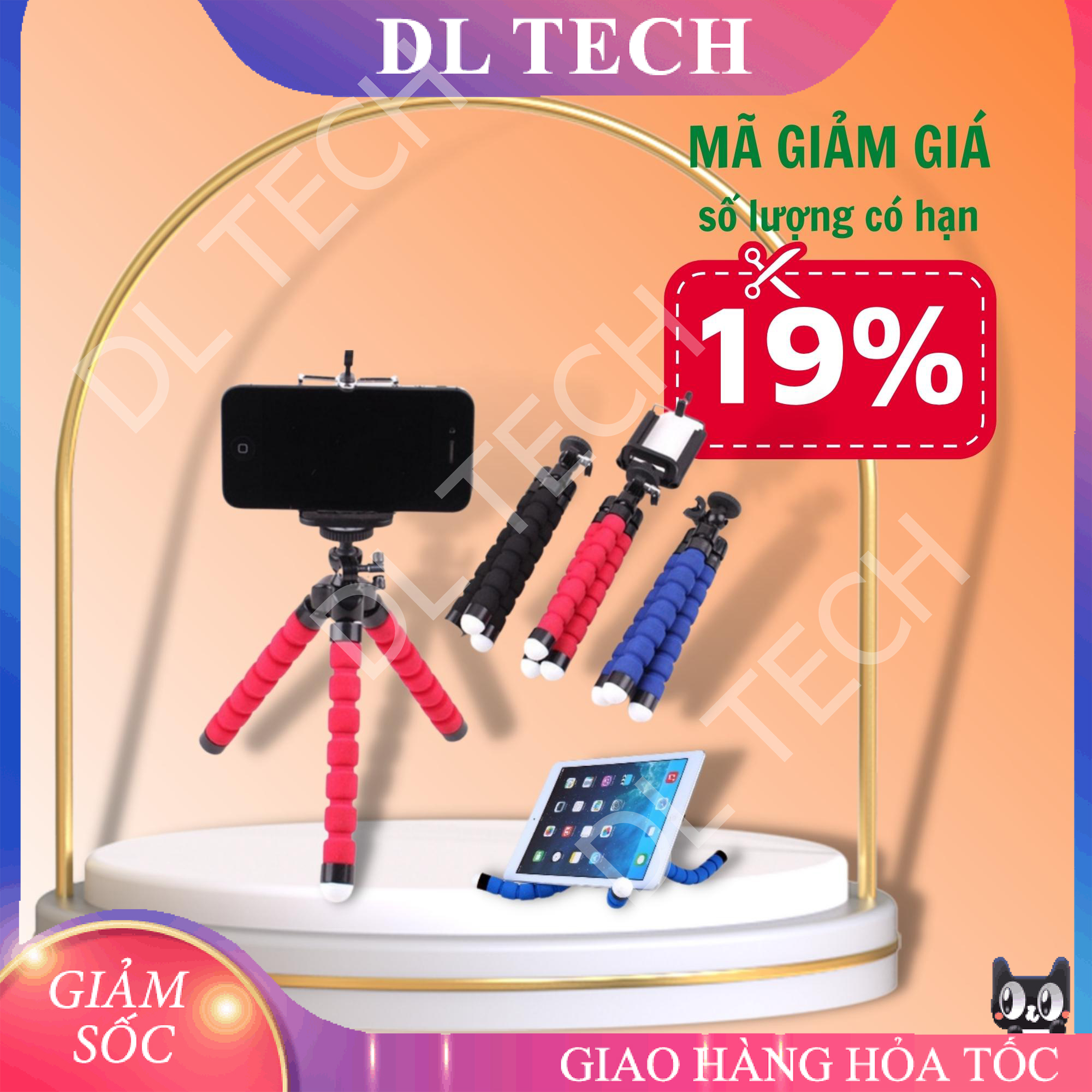 Giá Đỡ tripod Điện Thoại Bạch Tuộc uốn dẻo DALOI