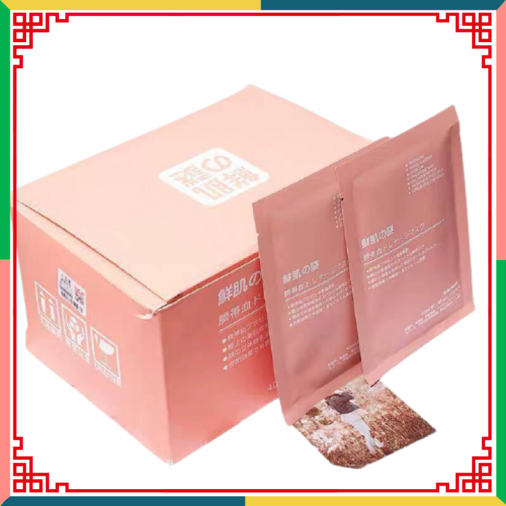 HÀNG SẴN 1 Hộp 50 Miếng - Mask Nhau Thai Nhật Bản - Mặt Nạ NhauThai Cừu