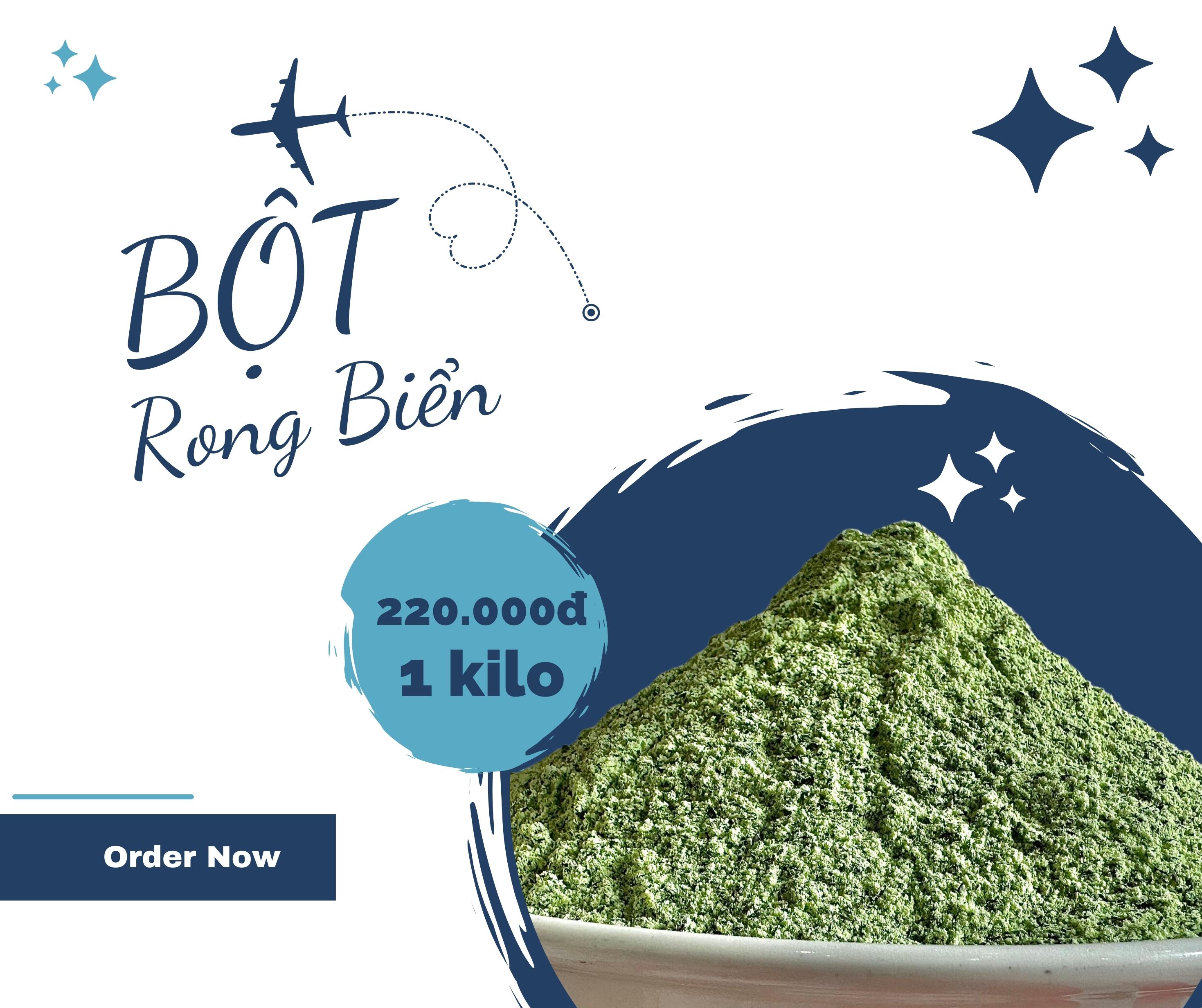 500gr Bột rong biển dùng trong nêm nếm nấu ăn, chuyên cho các món chiên lắc