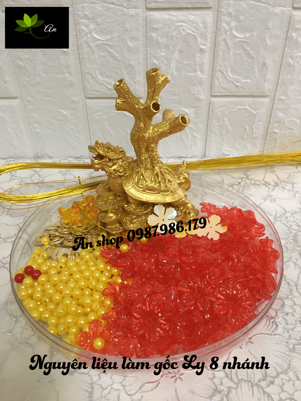 Cây kim tiền - Nguyên liệu cây kim tiền phát tài phát lộc đế Ly vàng 8 nhánh thần tài chưng bàn làm việc, văn phòng, trang trí nhà cửa