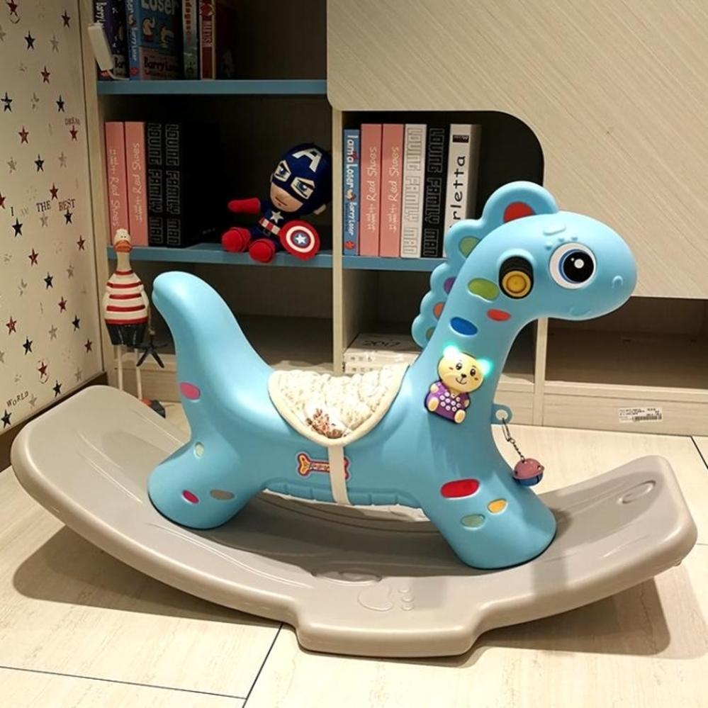 Ngựa Bập Bênh Cho Bé Có Đèn Có Nhạc (màu ngẫu nhiên) - Sevenmart