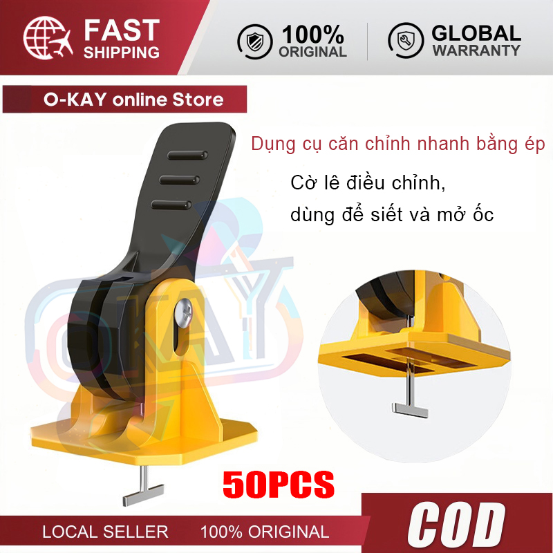 Ke Cân Bằng Ốp Lát Gạch Nền Làm Sàn Nhà Phẳng Tuyệt Đối - Túi 50 cái - Chất Lượng Cao, Giá Tốt