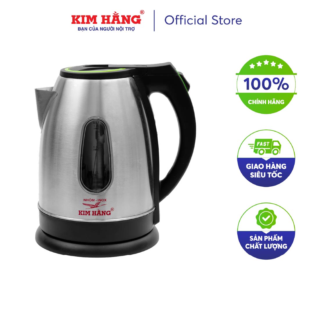 [CHÍNH HÃNG] ẤM ĐUN SIÊU TỐC INOX KH-K SW 1.8L Kim Hằng KHG8029