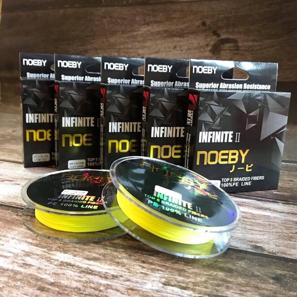 Dù câu cá noeby infinite ll 150m siêu mịn , siêu tải cá dây pe câu lure cao cấp