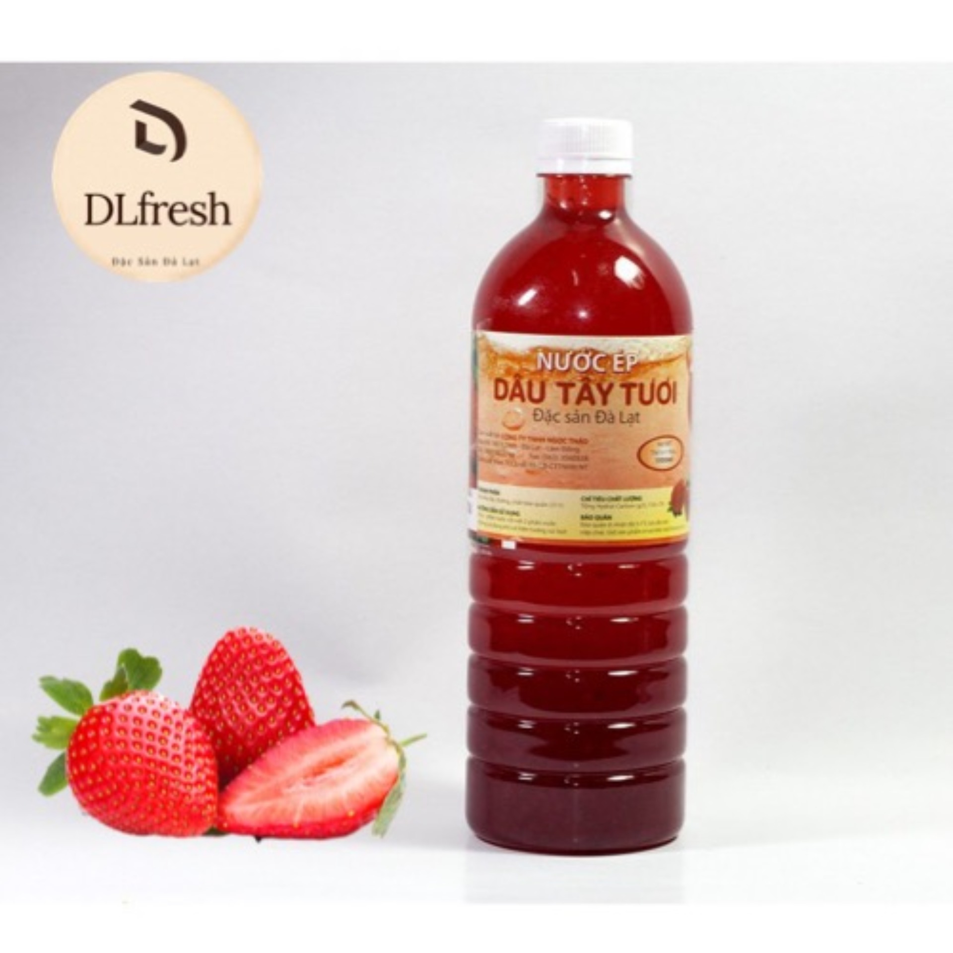 Nước Cốt Dâu Tây DLFRESH Dâu Tây Nguyên Chất 1000ml