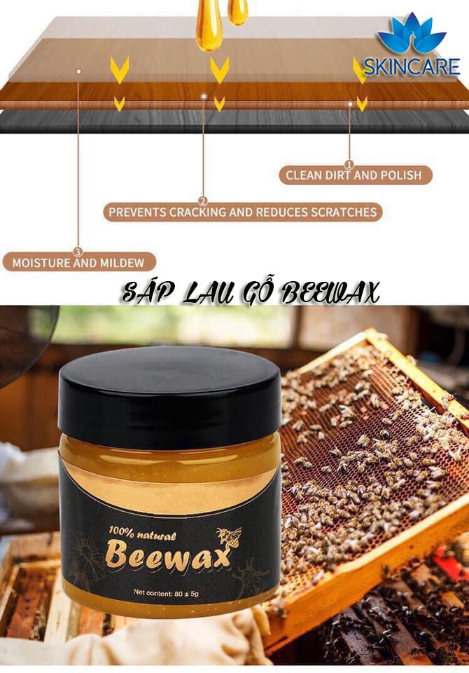 Cách Bảo Vệ Đồ Gỗ , Sáp Ong Nội Thất Chăm Sóc Đánh Bóng Chống Thấm Nước - SÁP LAU GỖ BEEWAX
