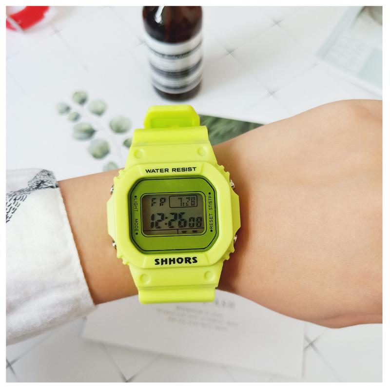 [HCM]Đồng Hồ Thể Thao Unisex SHHORS  Matcha HOT TREND 36x32mm + Tặng Vòng tay.