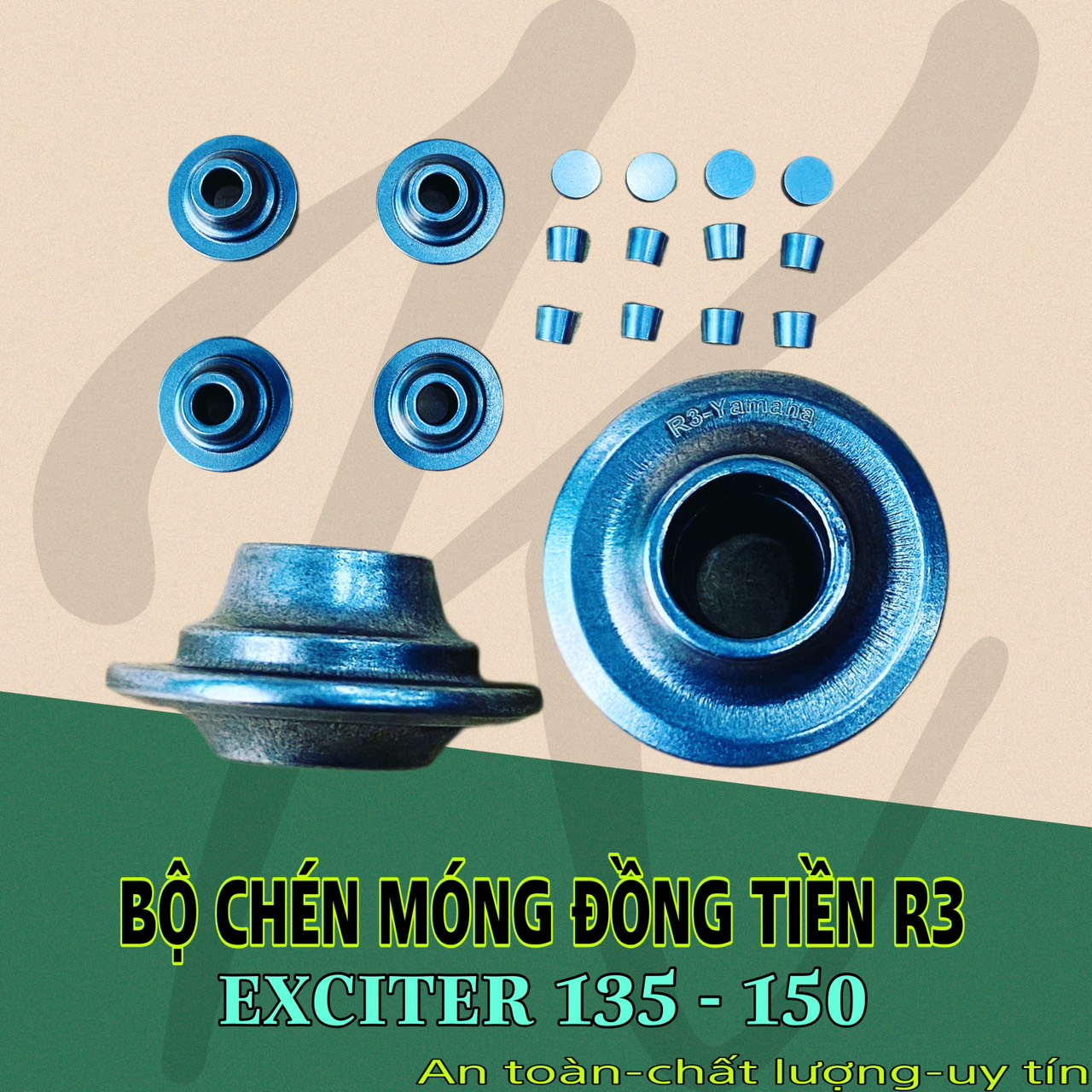 Bộ chén móng đồng tiền sum r3 v2 exciter 135 - 150 - r15