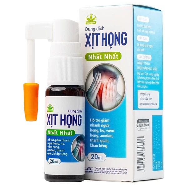 Dung dịch xịt họng Nhất Nhất - 20ml