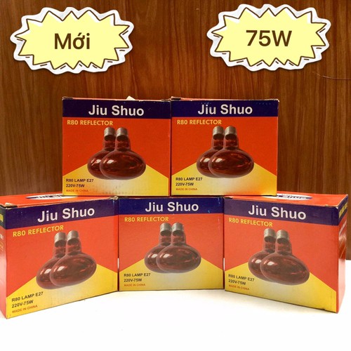 COMBO 10 BÓNG ĐÈN HỒNG NGOẠI 75W ÚM GÀ, SƯỞI GIA CẦM, SƯỞI HEO