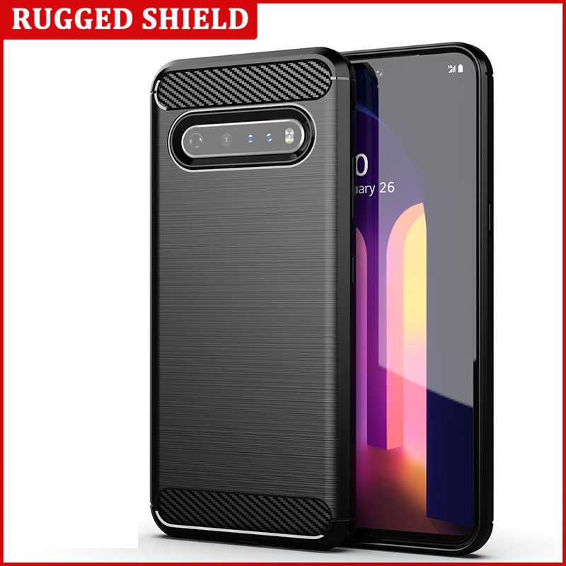 Lg v60 ốp lưng carbon fiber