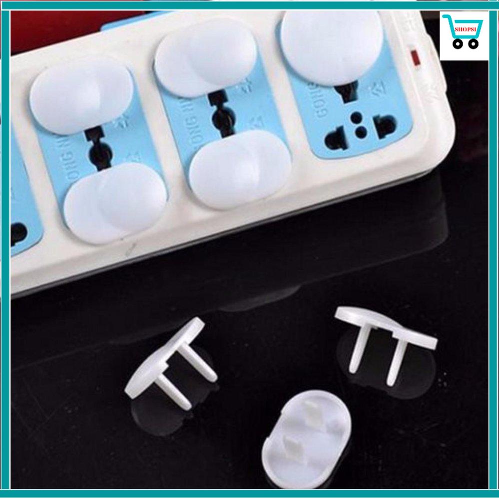 Bộ 10 Nút Che (Bịt) Ổ Điện An Toàn(Trắng) An Toàn Cho Bé