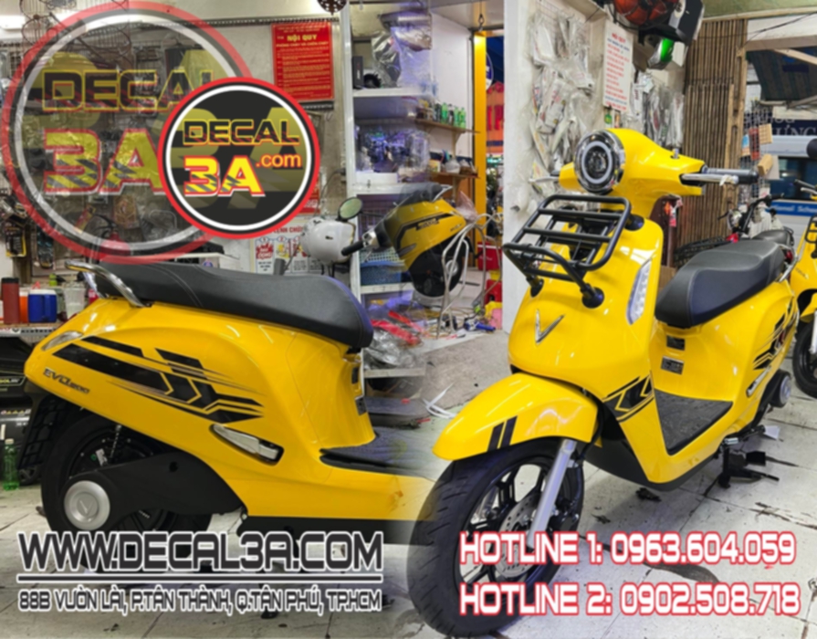 Tem rời xe điện evo 200 vệt bánh xe