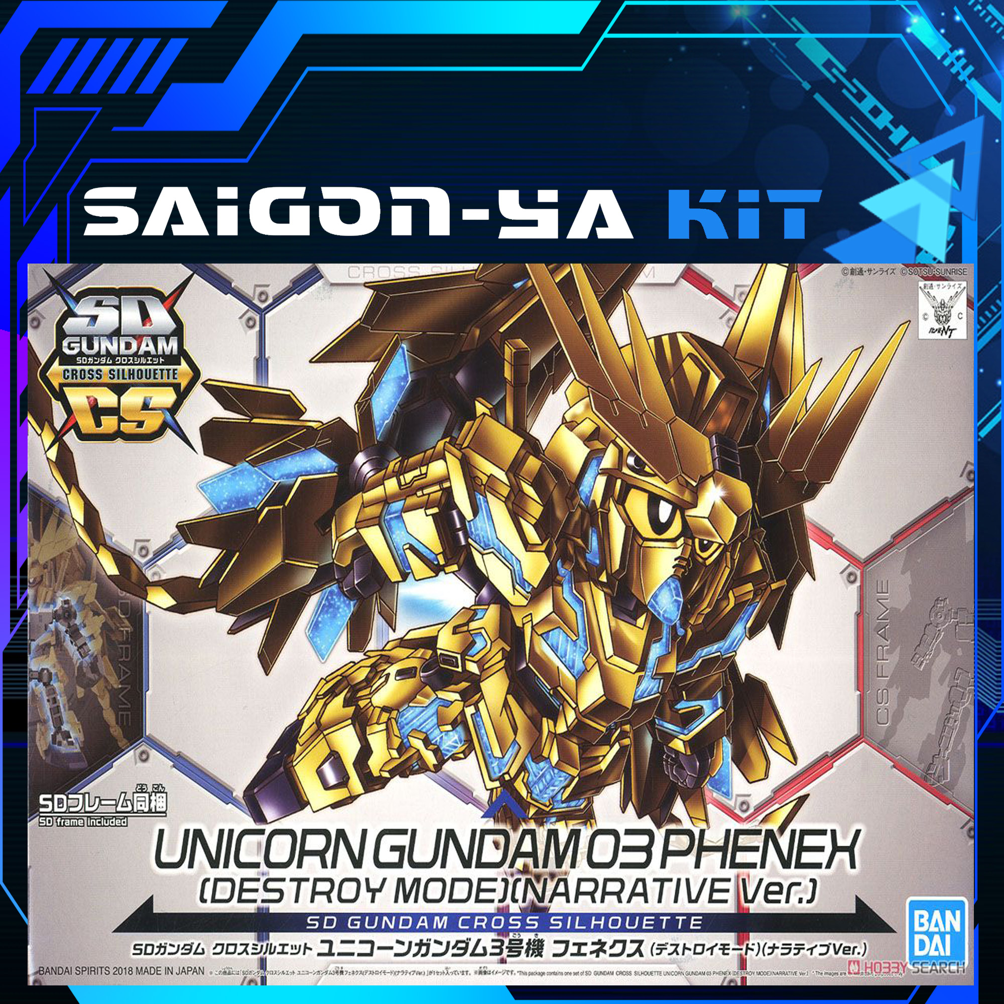 [SD] Mô hình Gundam Cross Silhouette Unicorn Gundam Phenex (Destroy Mode)