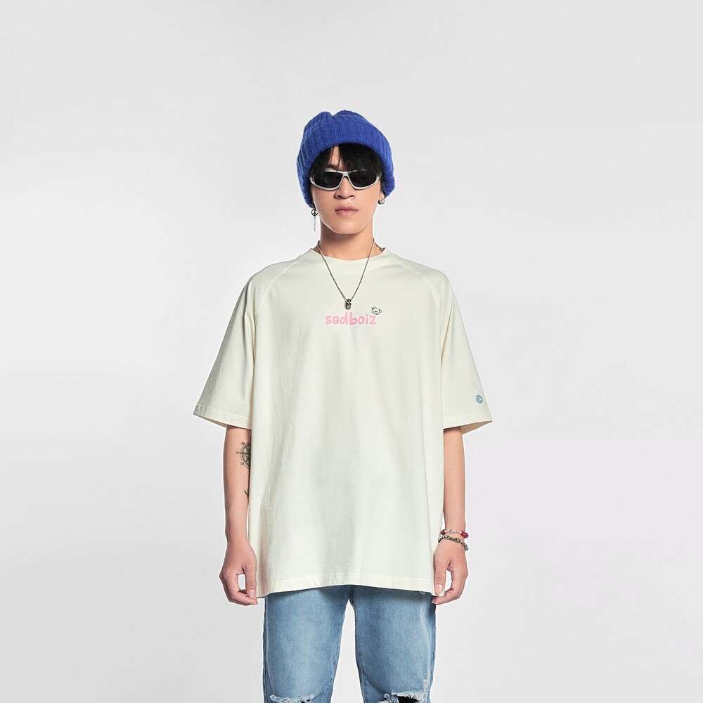 Áo thun sadboiz teddycry typo white