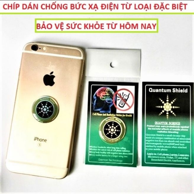 1 miếng chíp dán tách sóng điện từ điện thoại máy tính bảo vệ sức khỏe bảo vệ não không bị bức xạ của sóng điện thoại máy tính an toàn hàng loại tốt