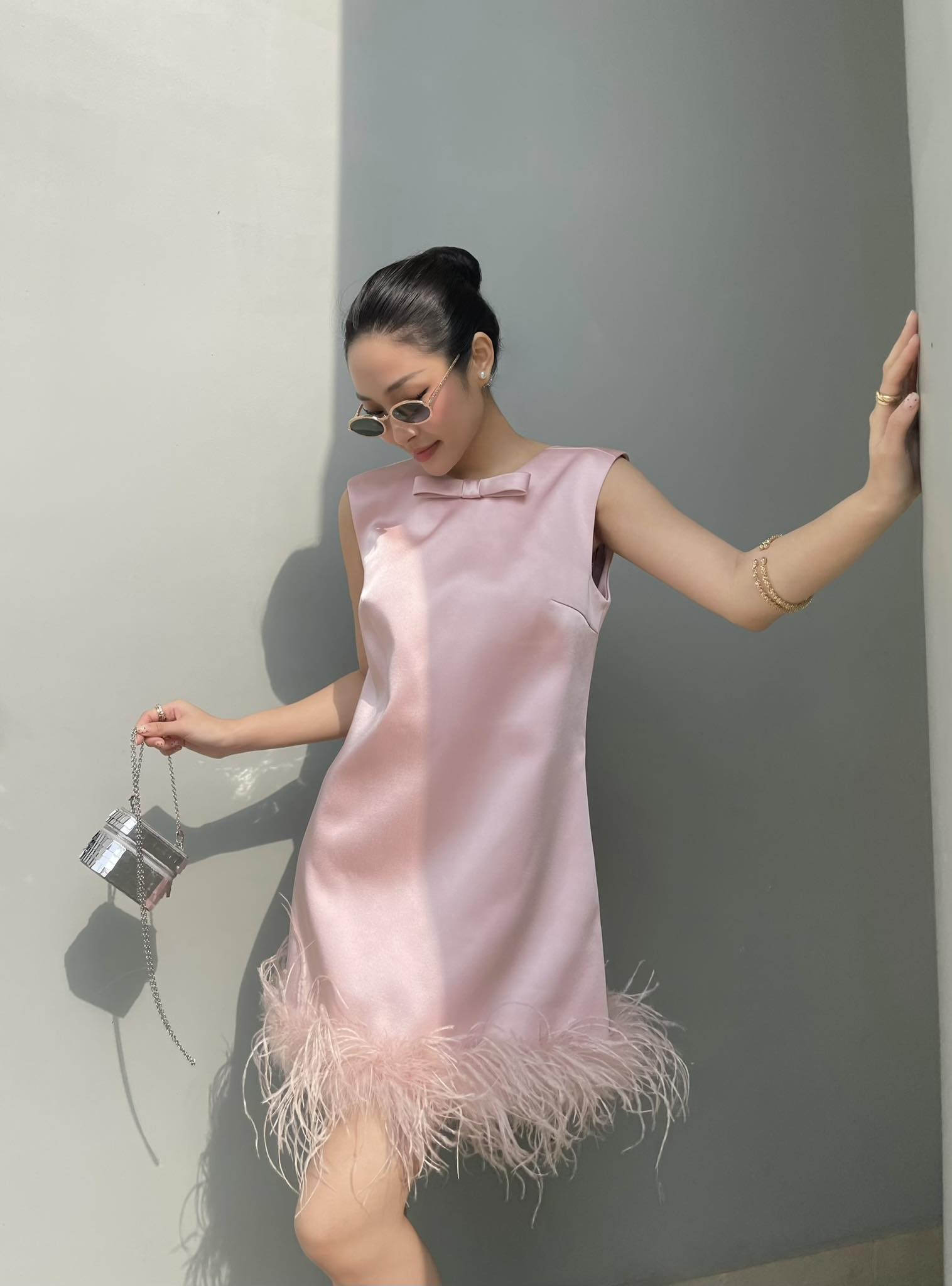 Đầm taffeta queenaubrey dress huong boutique hbv1281