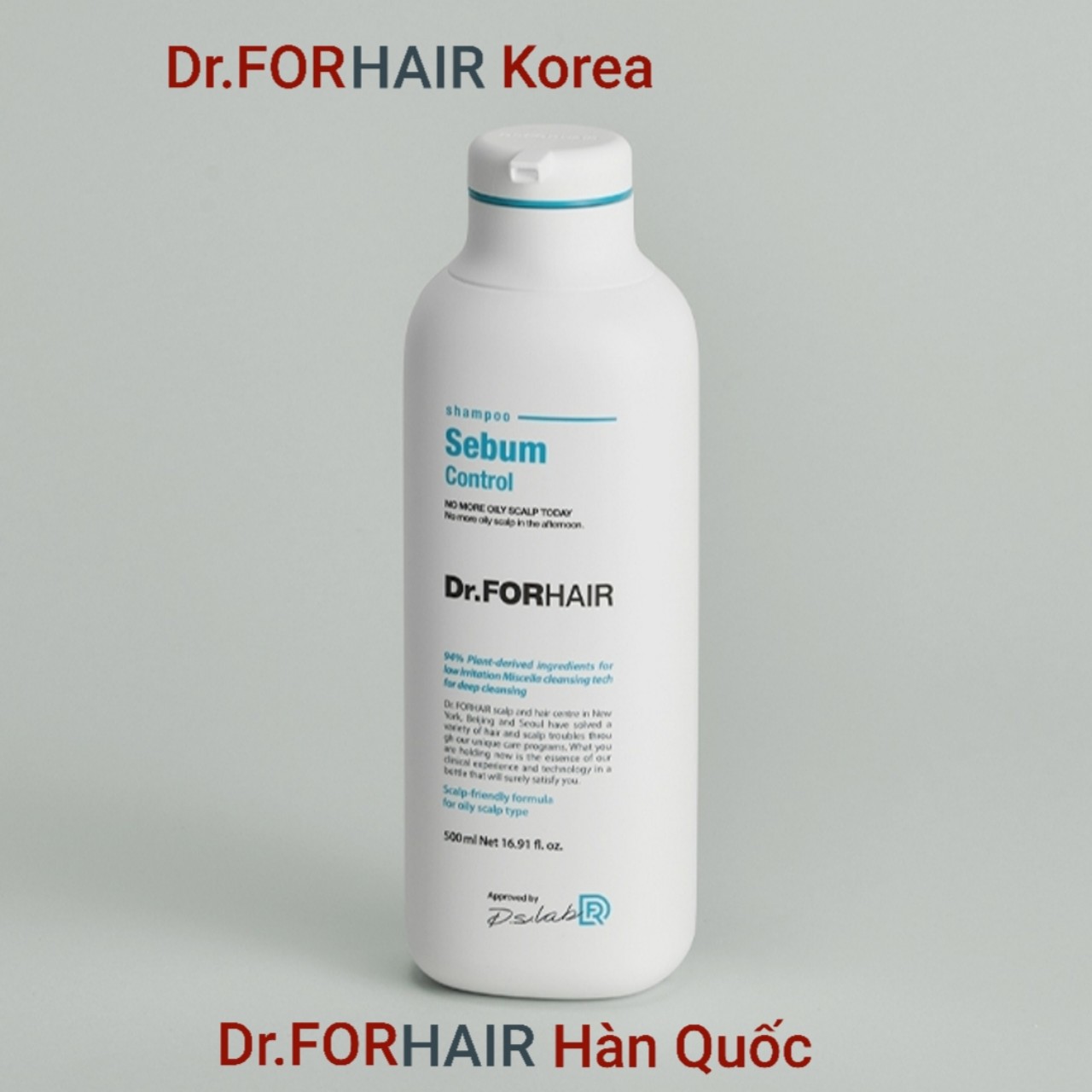 Dầu gội DrForHair Sebum Control Shampoo 500ml kiểm soát bã nhờn da đầu dầu
