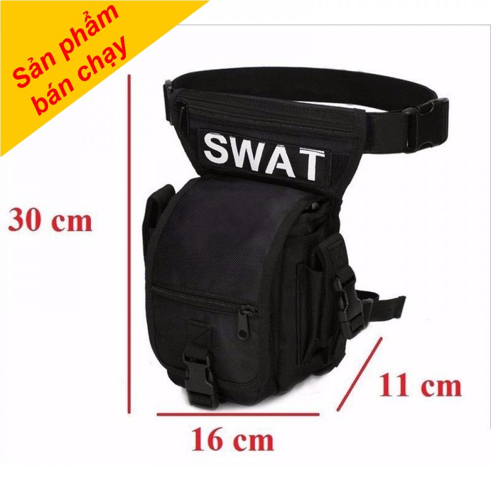 Túi đeo ngang hông Swat + Khăn đa năng, Túi Đeo Hông Đi Du Lịch Dã Ngoại