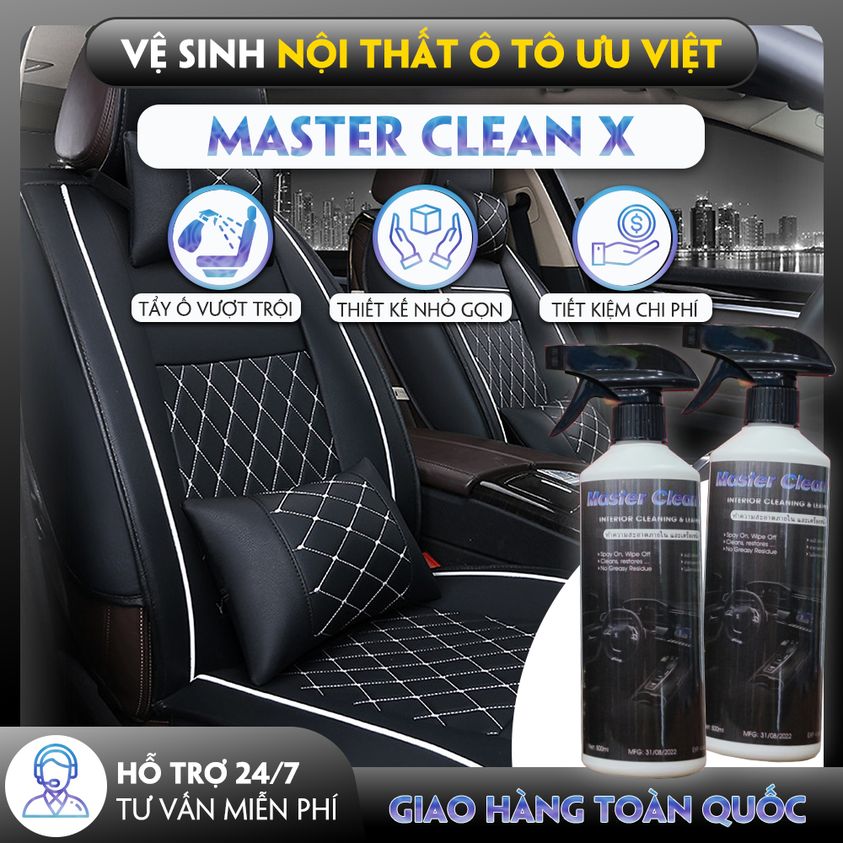 Master clean x - vệ sinh tẩy ố nội thất ô tô vượt trội