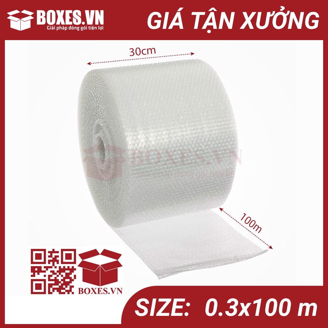 TÚI BÓNG KHÍ - MÀNG XỐP HƠI GÓI HÀNG CHỐNG SỐC 0.3x100m