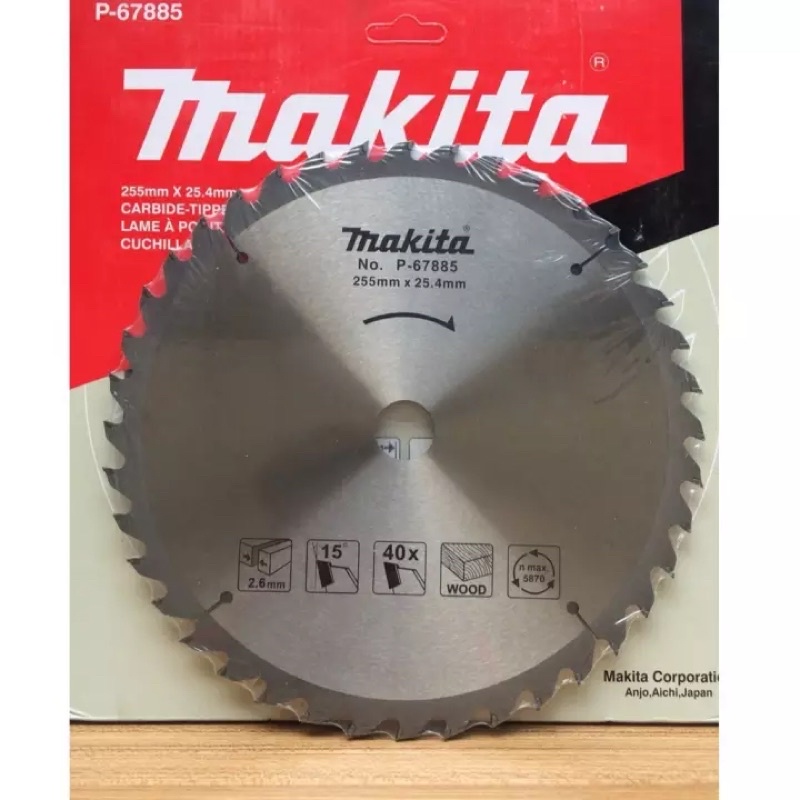 Lưỡi cắt gỗ makita 255 mm 40 răng