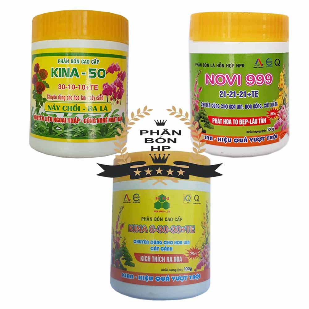 Combo 3 loại Phân Bón lá cao cấp NPK Chuyên cho hoa lan và cây cảnh giúp cây phát triển toàn bộ trong quá trình của hoa.