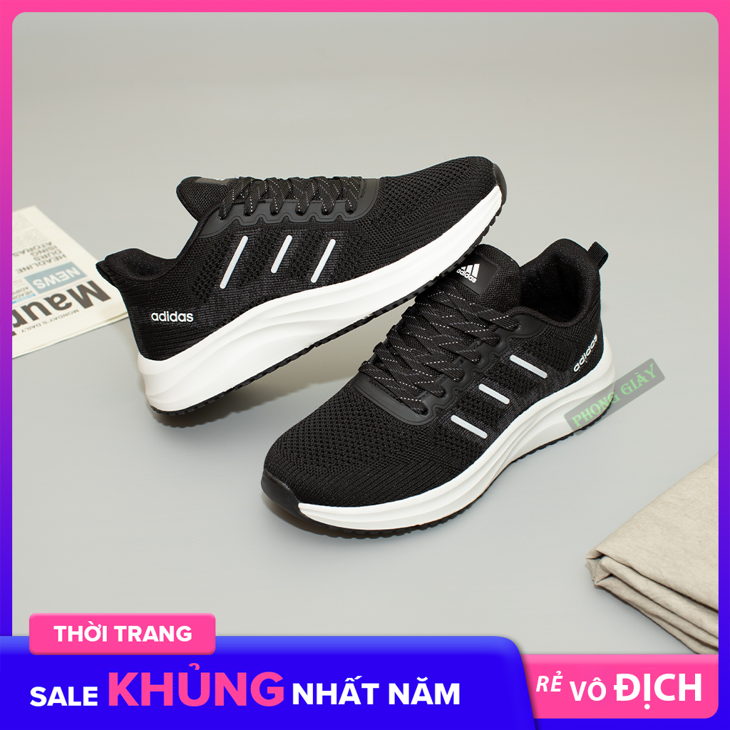 Giày sneaker nữ giày thể thao nữ D29 màu đen trắng giày chạy bộ nữ giày thời trang nữ giày ulzzang nữ giày tập gym nữ