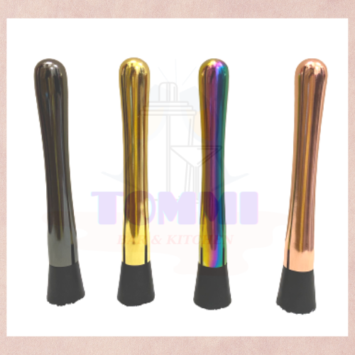 Chày dầm pha chế màu, chày dầm bar inox màu, muddle pha chế cocktail - dụng cụ pha chế