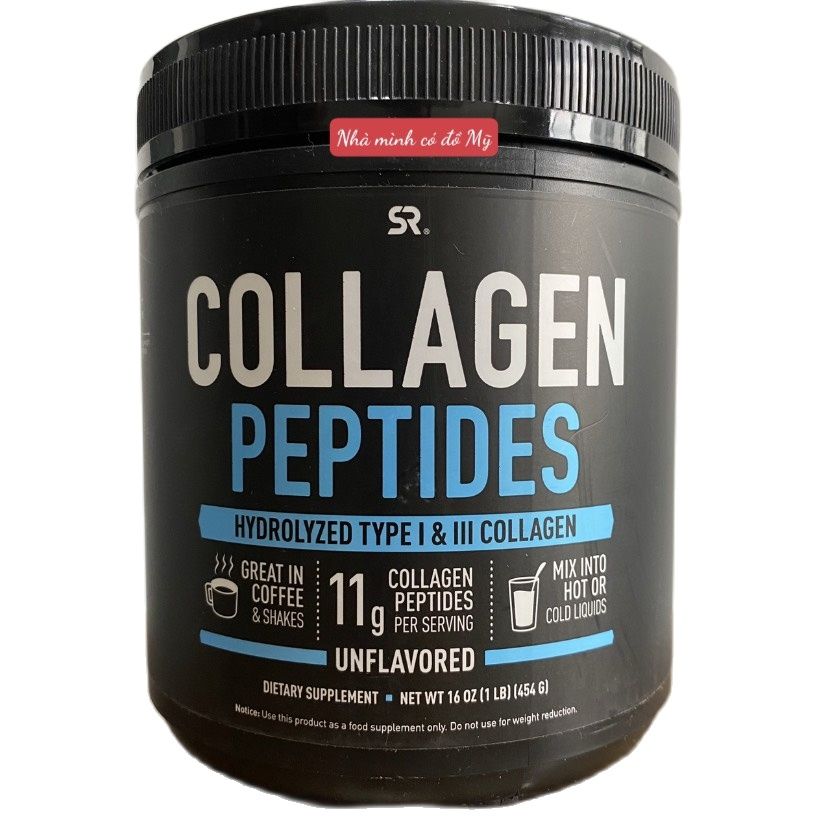 COLLAGEN PEPTIDES SR BỘT COLLAGEN THUỶ PHÂN SPORTS RESEARCH TYPE I & III