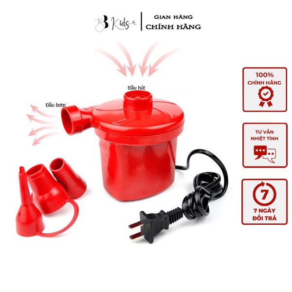 BB Kids Bơm Bể Phao Bơm điện 2 chiều bơm và hút chân không